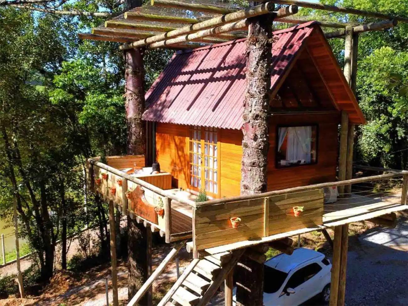Casa Na Arvore Com Hidro, Piscina, Trilha, Cavalo Бенту-Гонсалвис Экстерьер фото